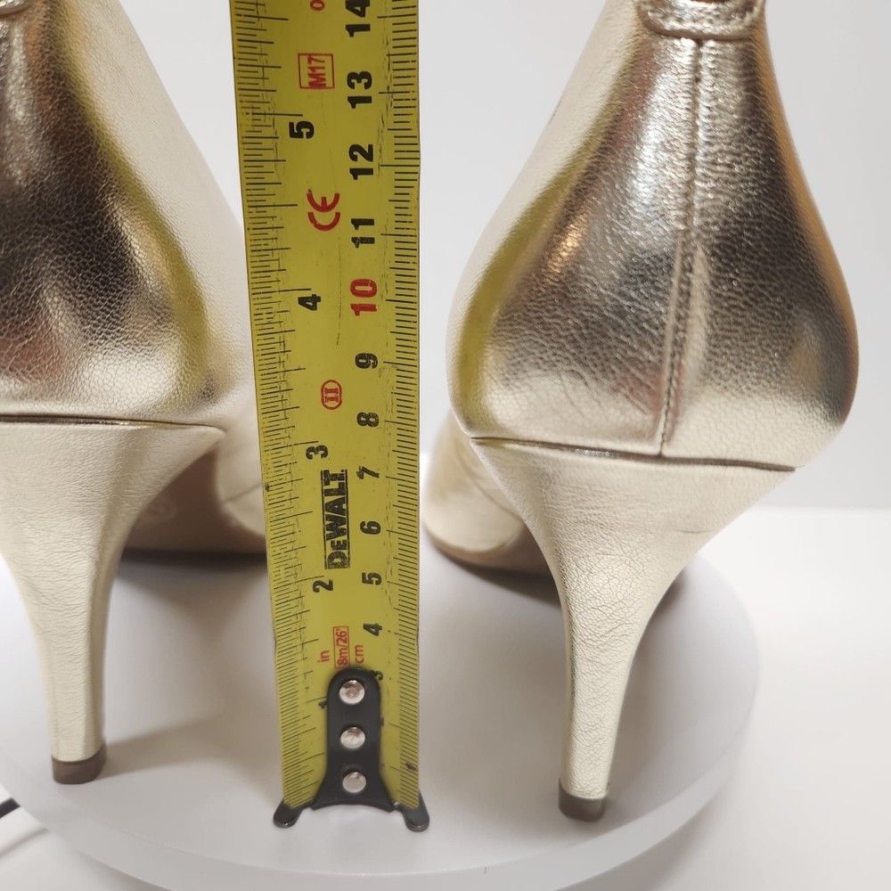 Michael kors flex mid pump Metallic leather Color Pale Gold - Picture 6 of 8